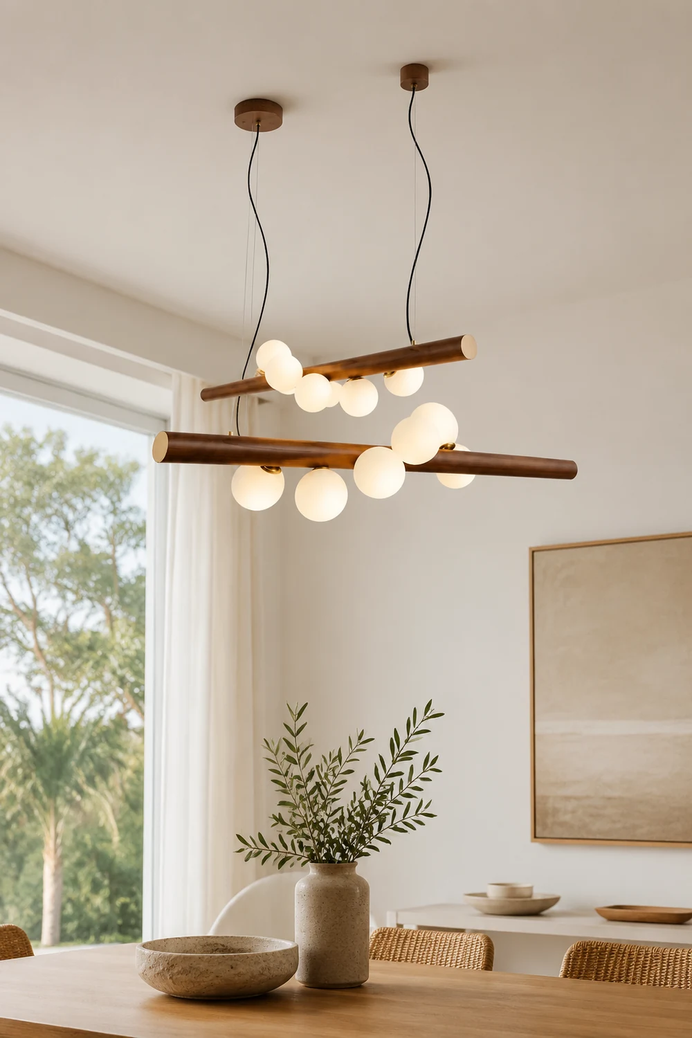 Scandinavian Wooden Pendant Lamp - Lumpaz