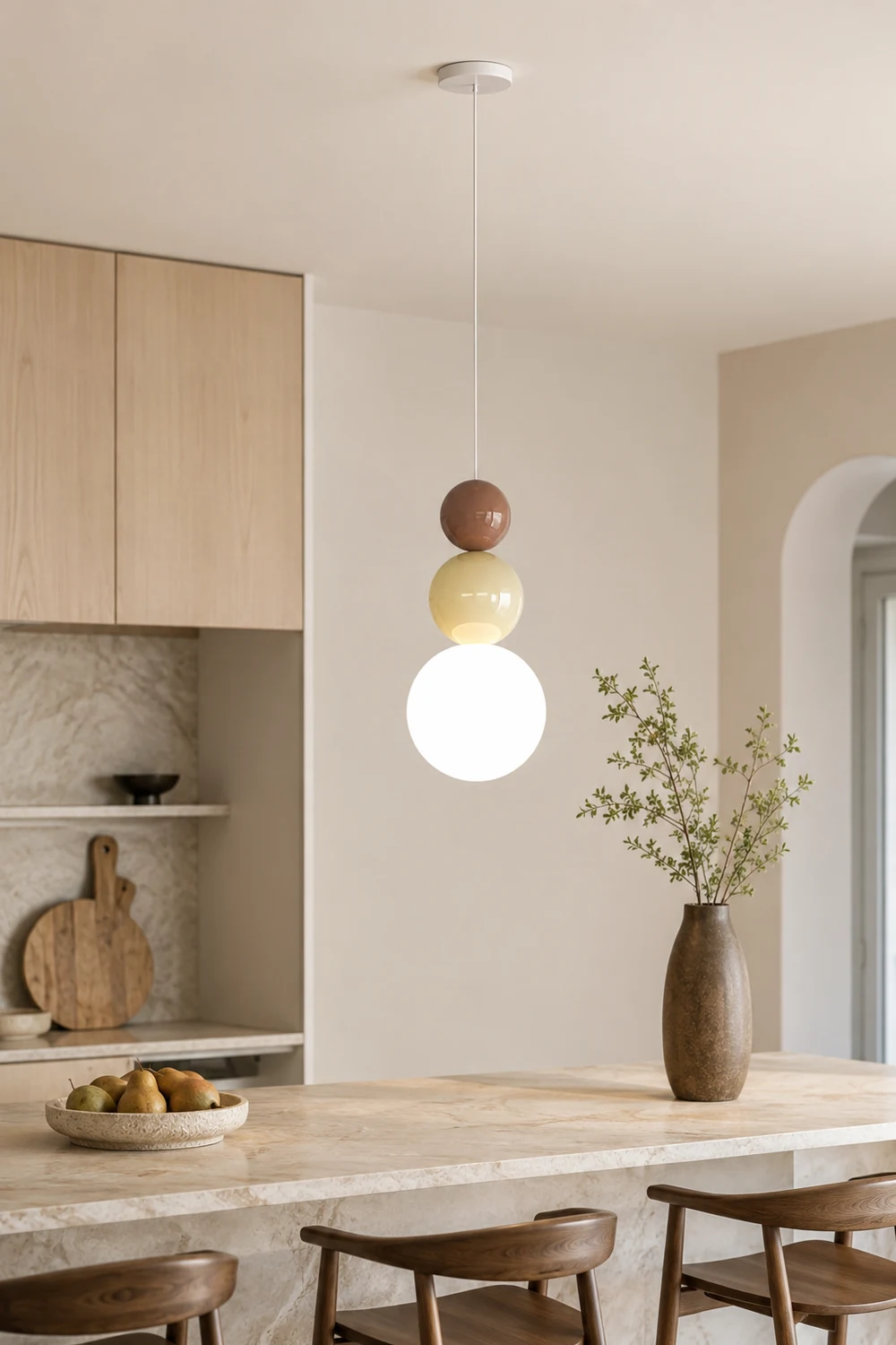 Acrylic Three Ball Pendant Lamp - Lumpaz