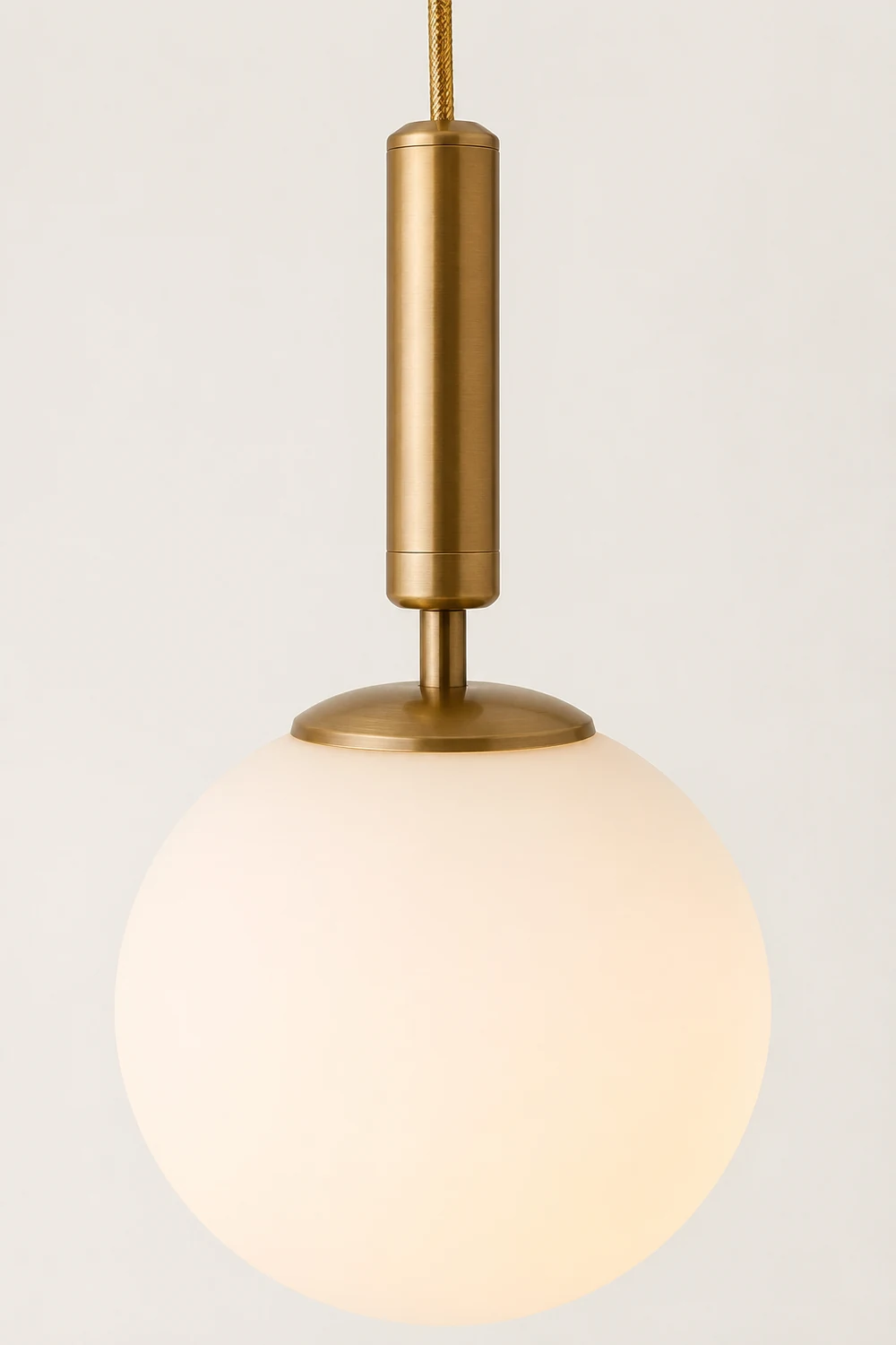 Valentina Modern Glass Ball Pendant Light, White/Clear - Lumpaz