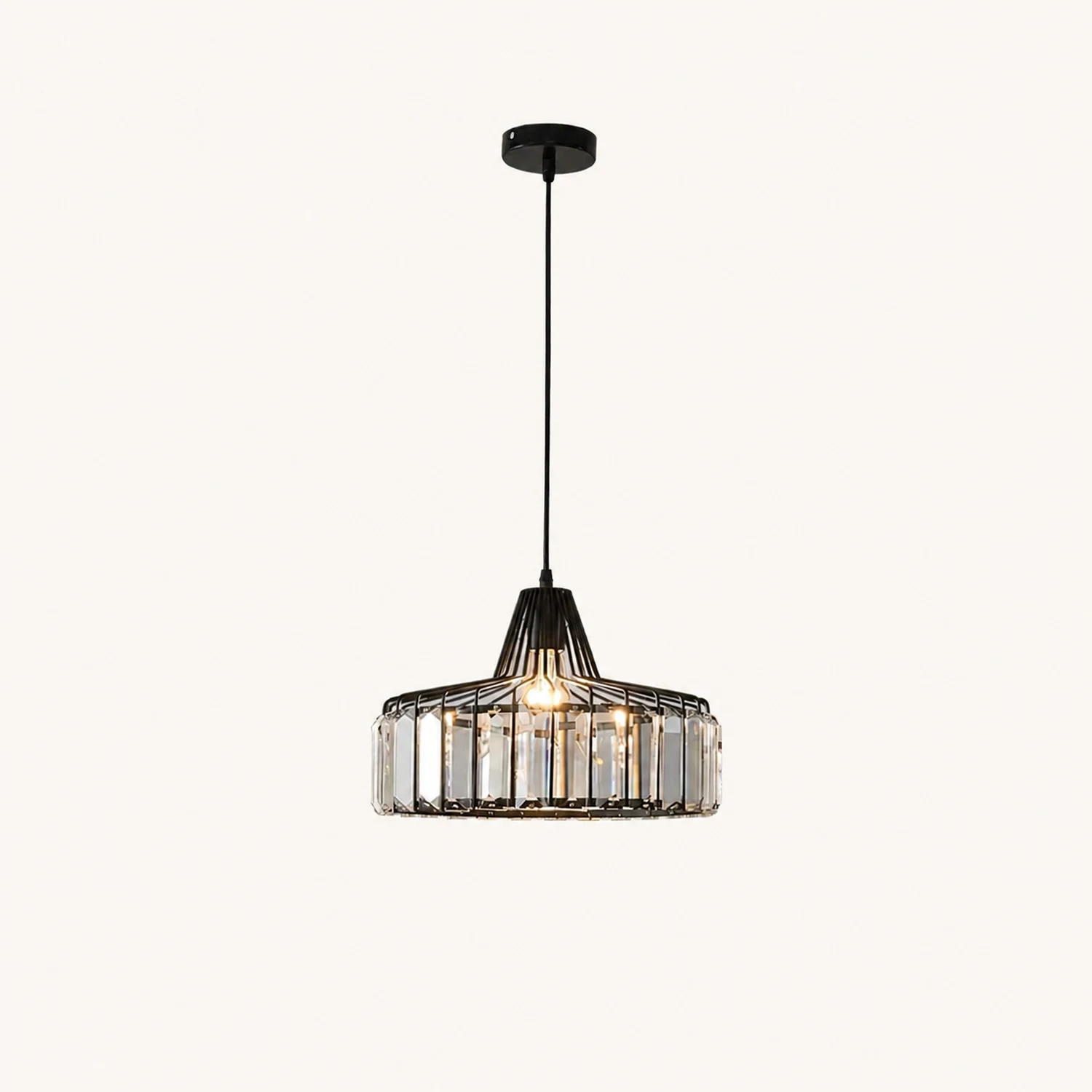 Crystal Drum Pendant Lamp - Lumpaz