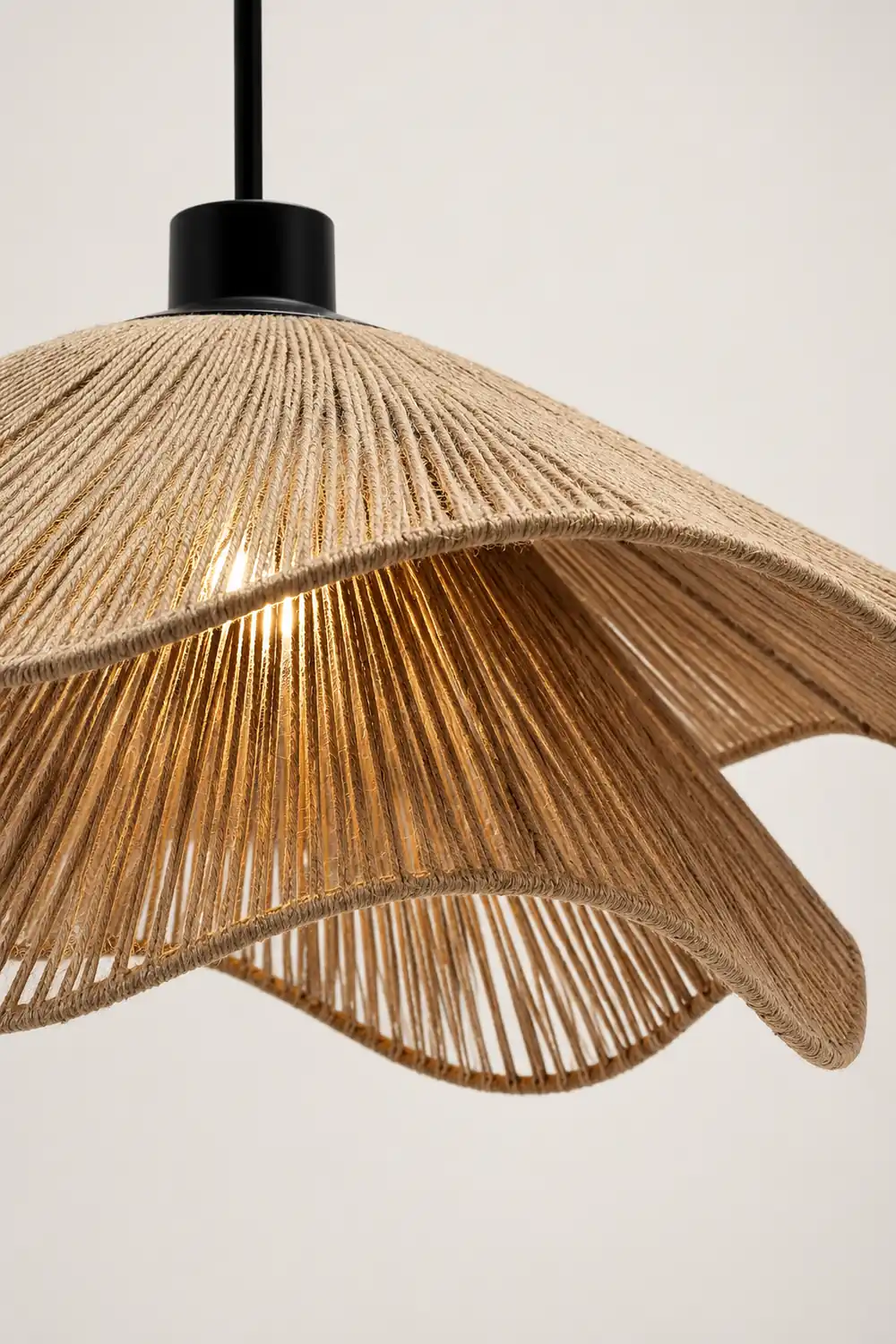 Handmade Straw Hat Pendant Lamp - Lumpaz
