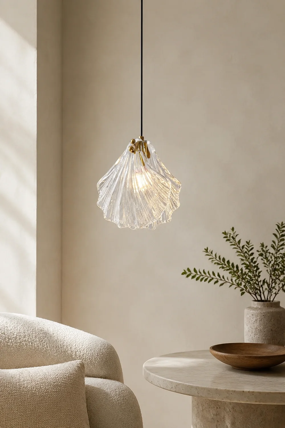 Shell Mini Pendant Light - Lumpaz