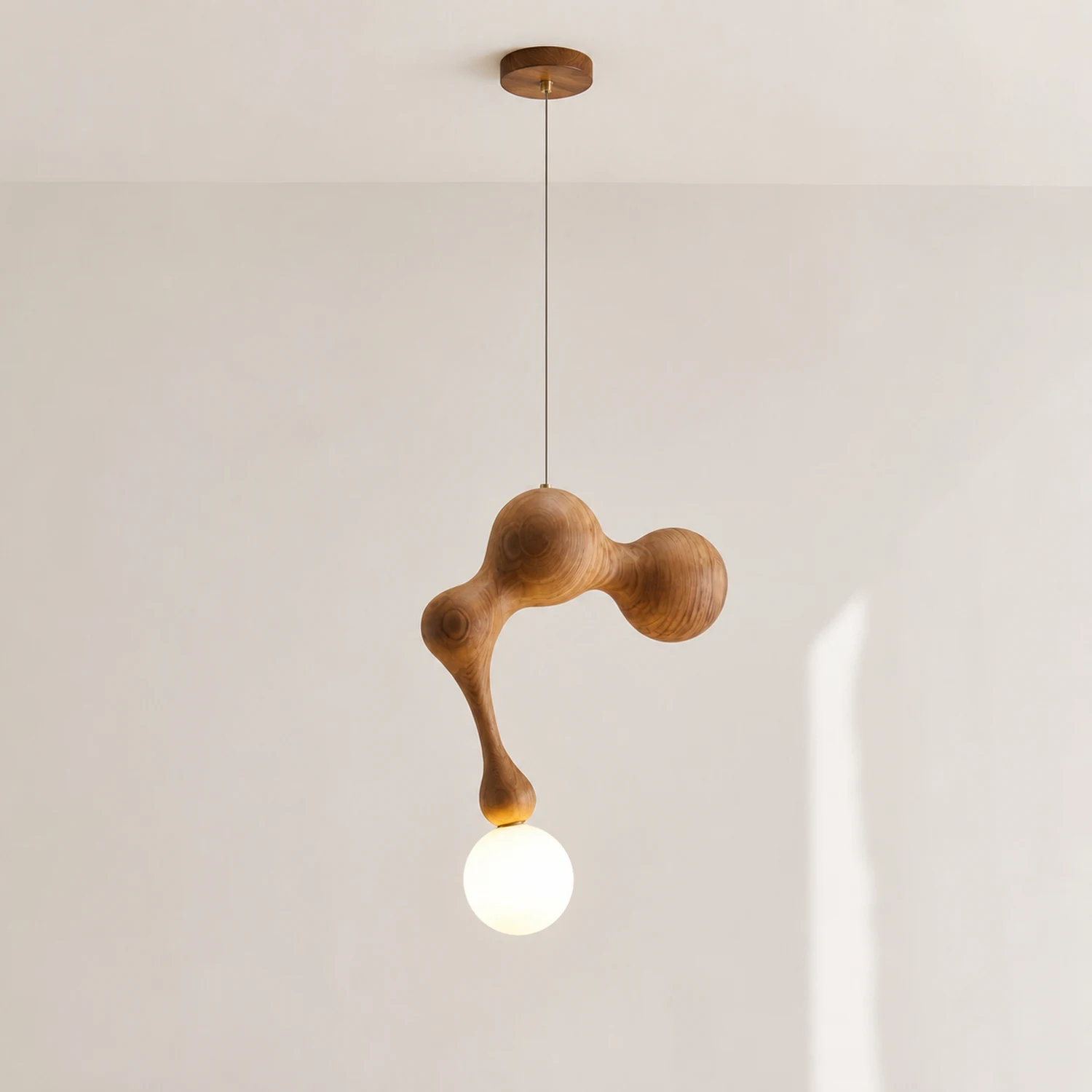 Jenna Wooden Pendant Lamp - Lumpaz