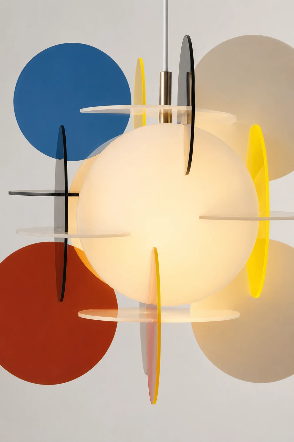 Morandi Modern Colorful Art Creative Pendant Light, Metal/Acrylic - Lumpaz
