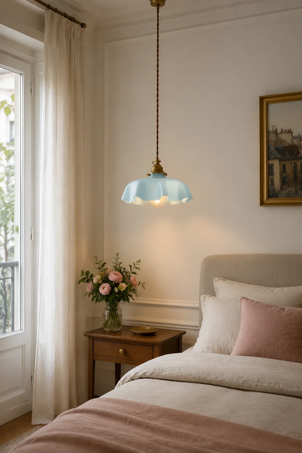 French Flower Pendant Light - Lumpaz