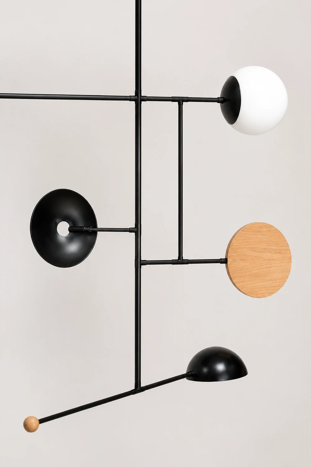 Avi Minimalist Round Metal Led Pendant Light, Living Room - Lumpaz
