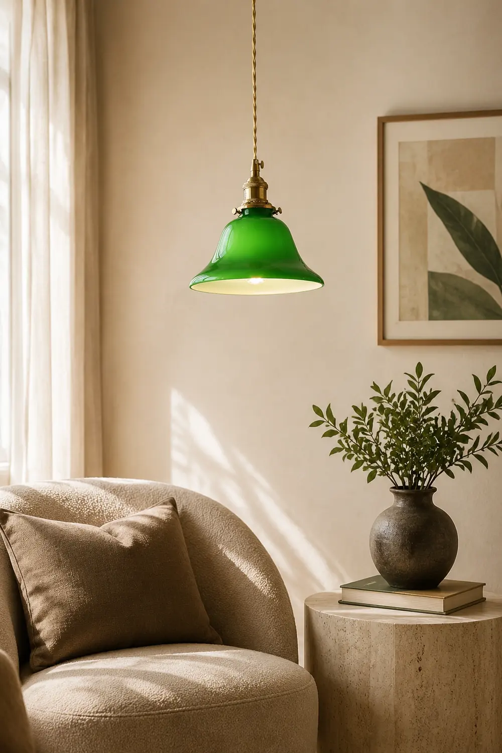 Green Bell Pendant Light - Lumpaz