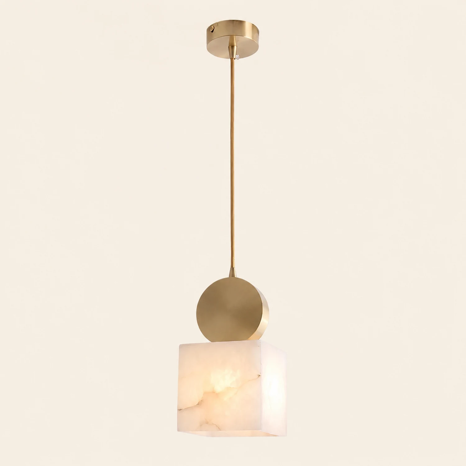 Etruscan Aabaster Pendant Light - Lumpaz