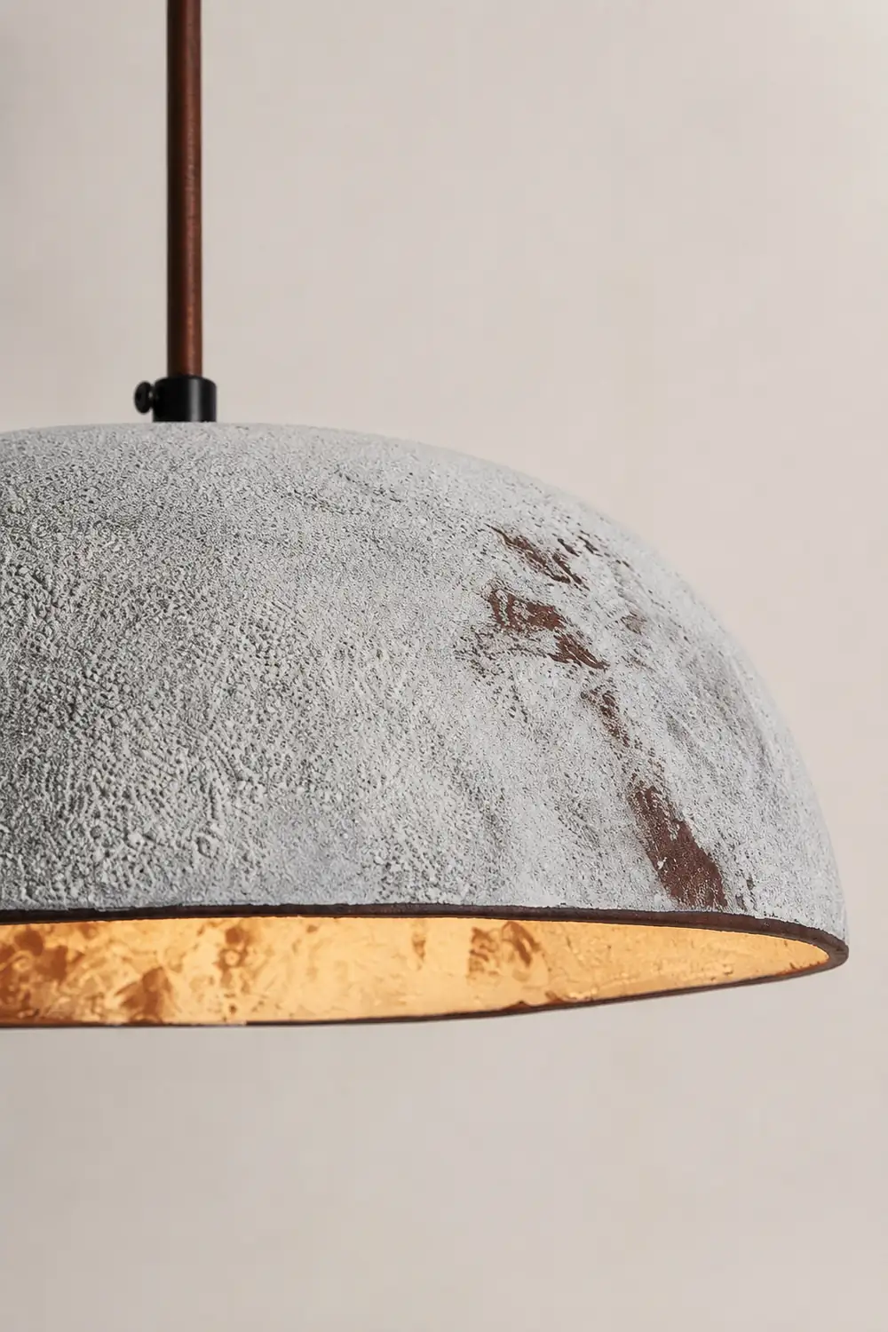 Half Dome Vintage Ceramic Pendant Lamp - Lumpaz