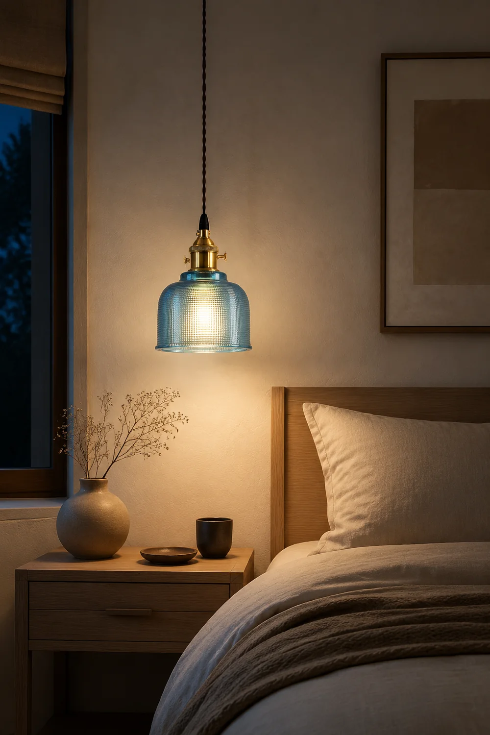 Hailie Glass Art Deco Pendant Lights,Colorful - Lumpaz