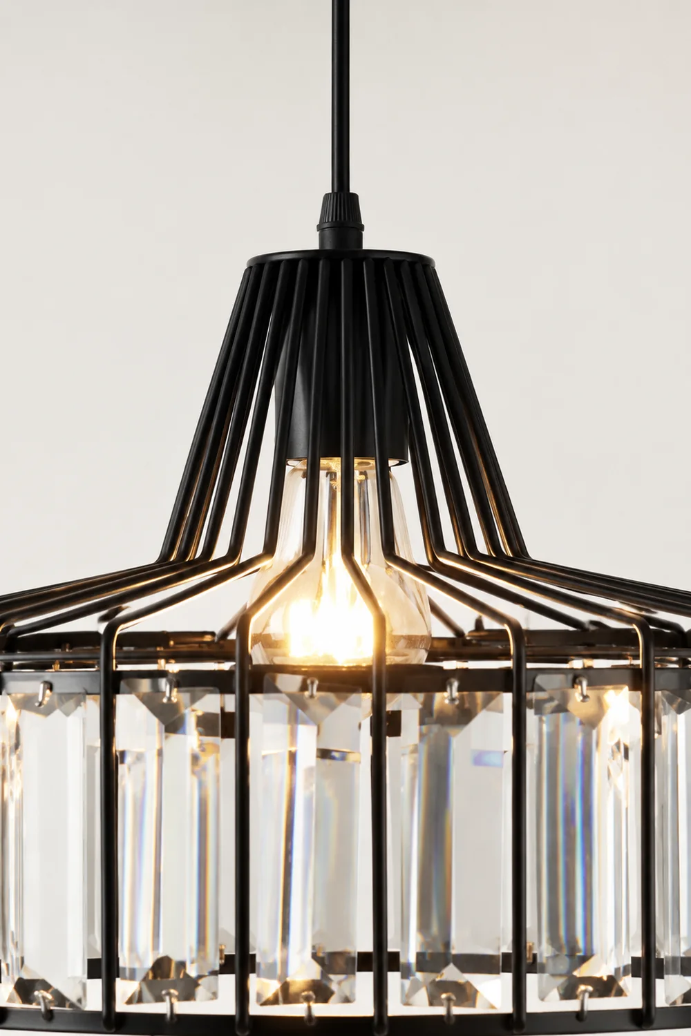 Crystal Drum Pendant Lamp - Lumpaz