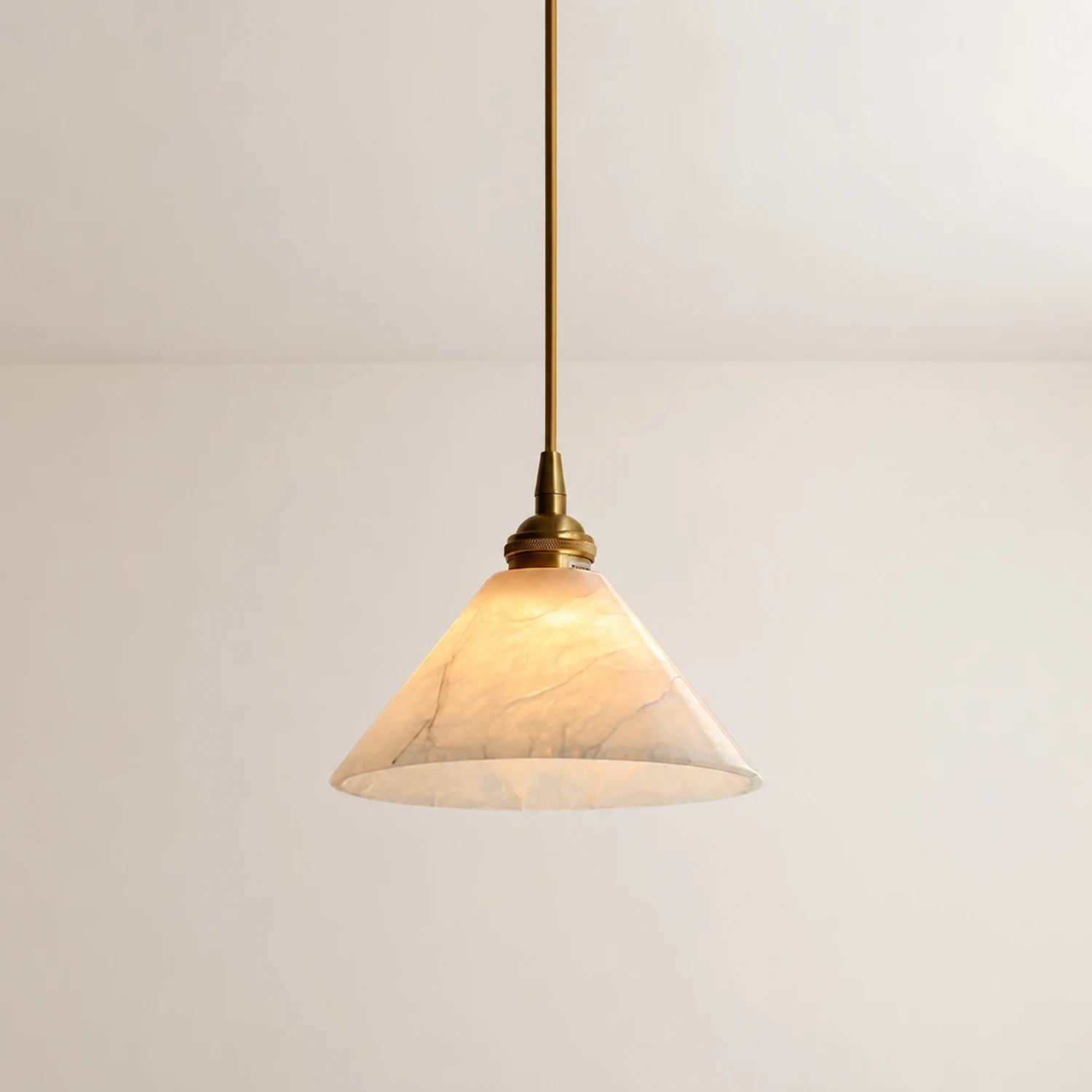 Conical Brass Pendant Lamp - Lumpaz