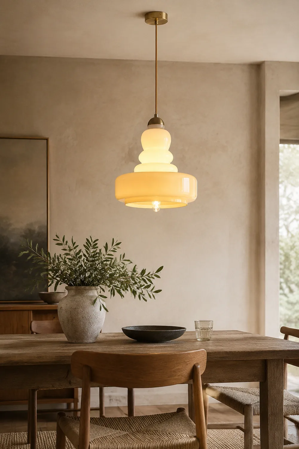 Schoolhouse Glass Pendant Light - Lumpaz