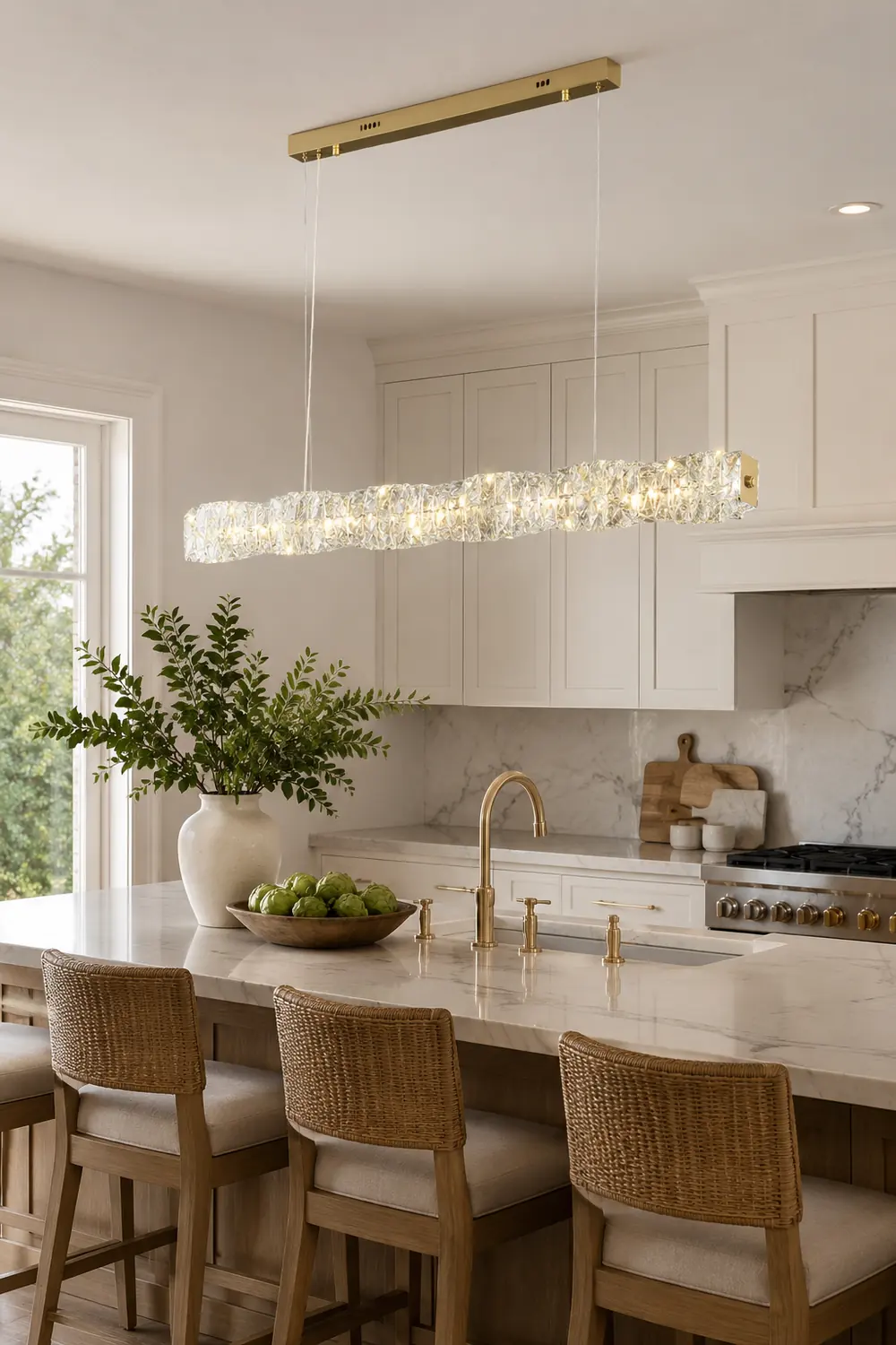 Long Crystal Pendant Lamp - Lumpaz