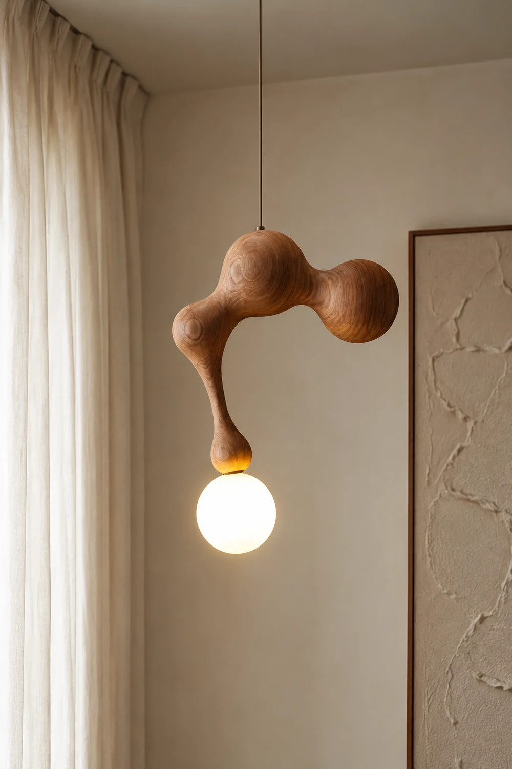 Jenna Wooden Pendant Lamp - Lumpaz
