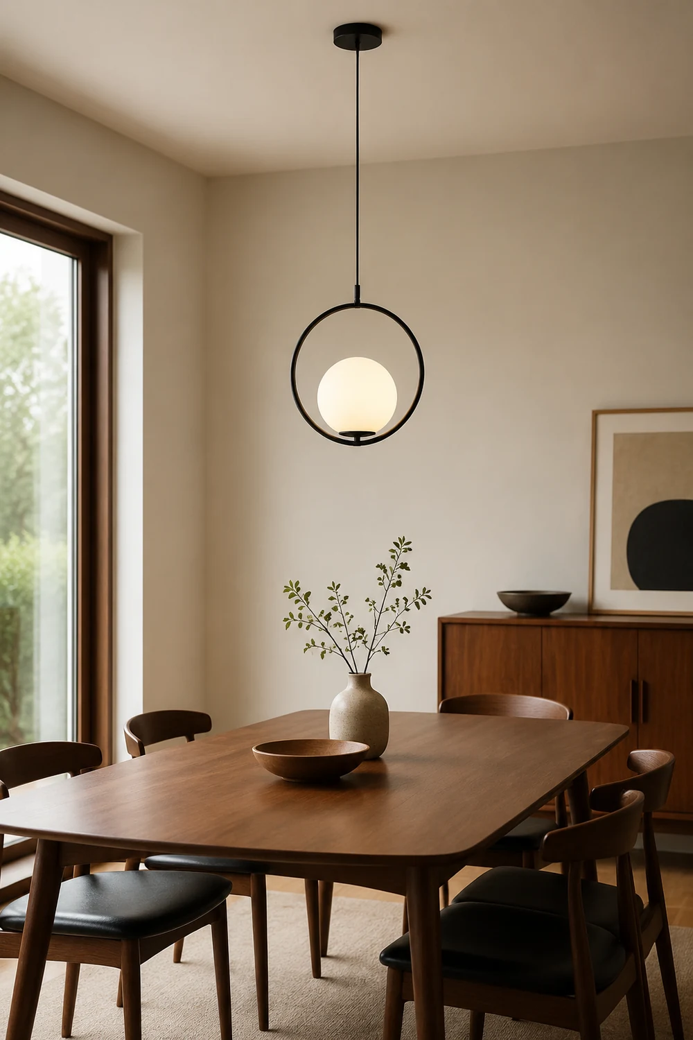 Valentina Modern Globe Metal/Glass Pendant Light, 3 Style - Lumpaz