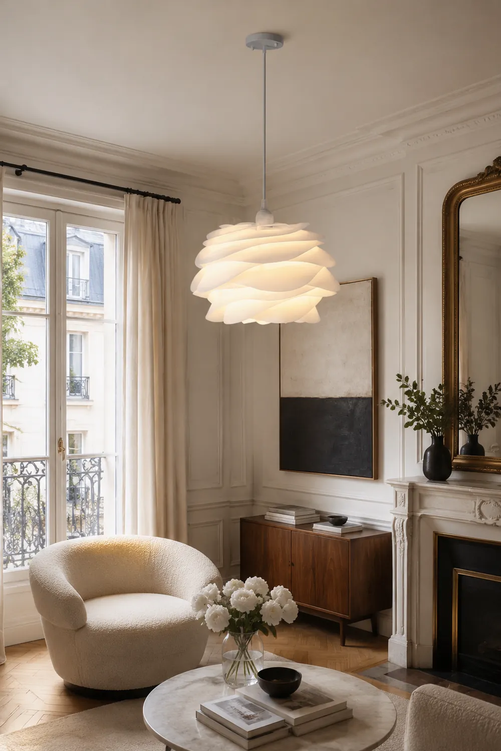 Rose Floral Pendant Light - Lumpaz