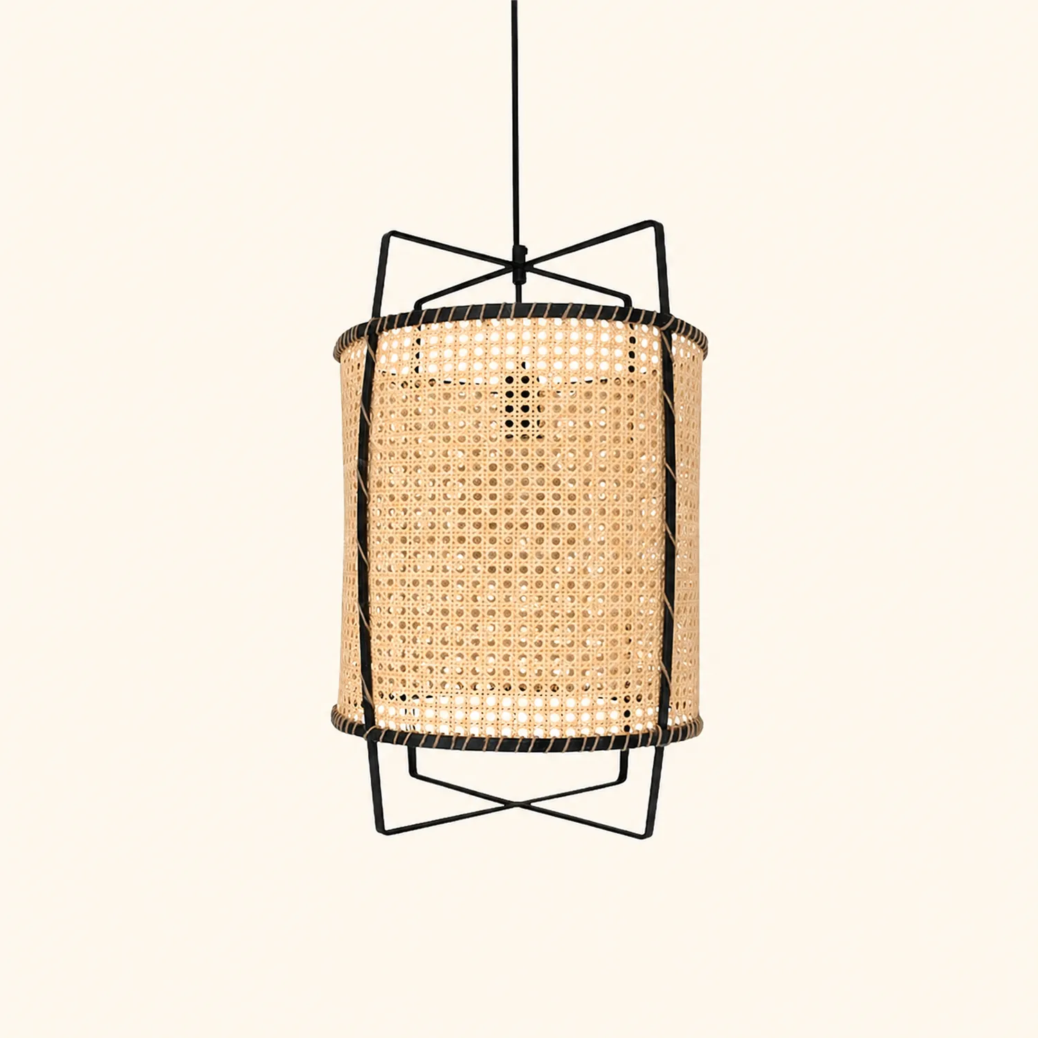 Rattan Cane Pendant Light - Lumpaz
