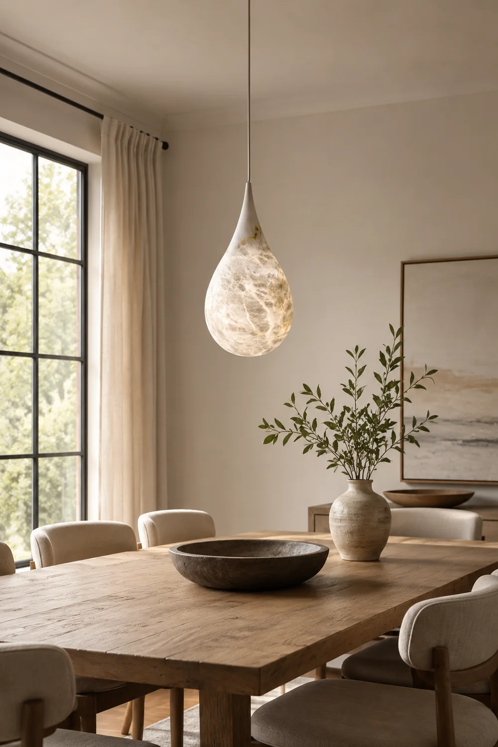 Marble Raindrop Pendant Light - Lumpaz