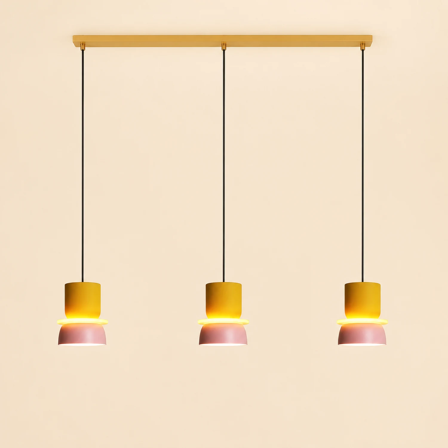 Morandi Pendant Light, Island, Contrast Color, Industrial - Lumpaz