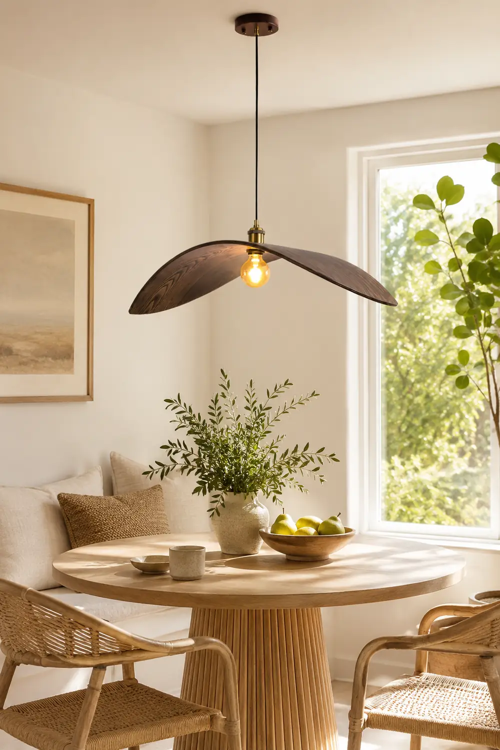 Curve Wooden Pendant Lamp - Lumpaz