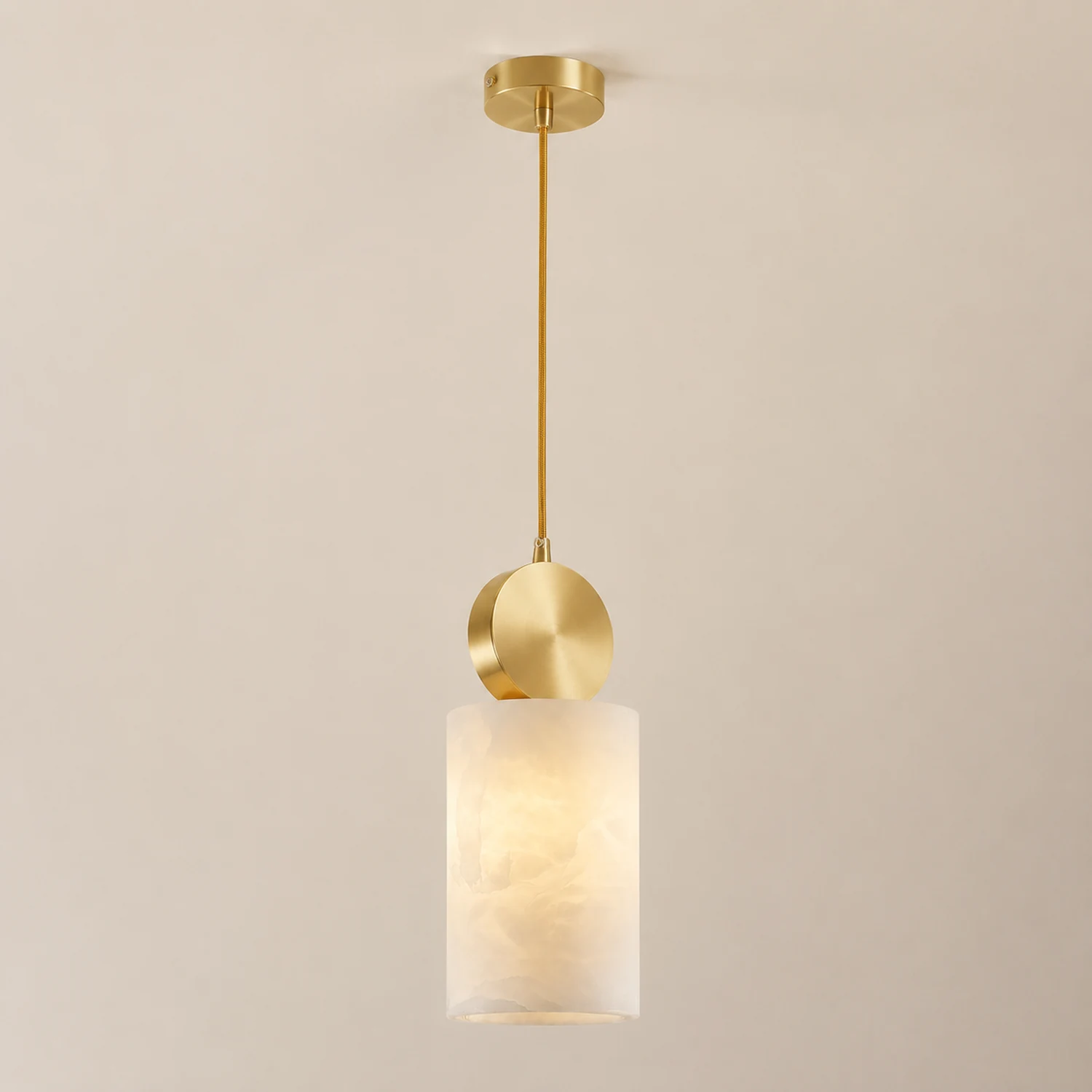 Etruscan Aabaster Pendant Light - Lumpaz