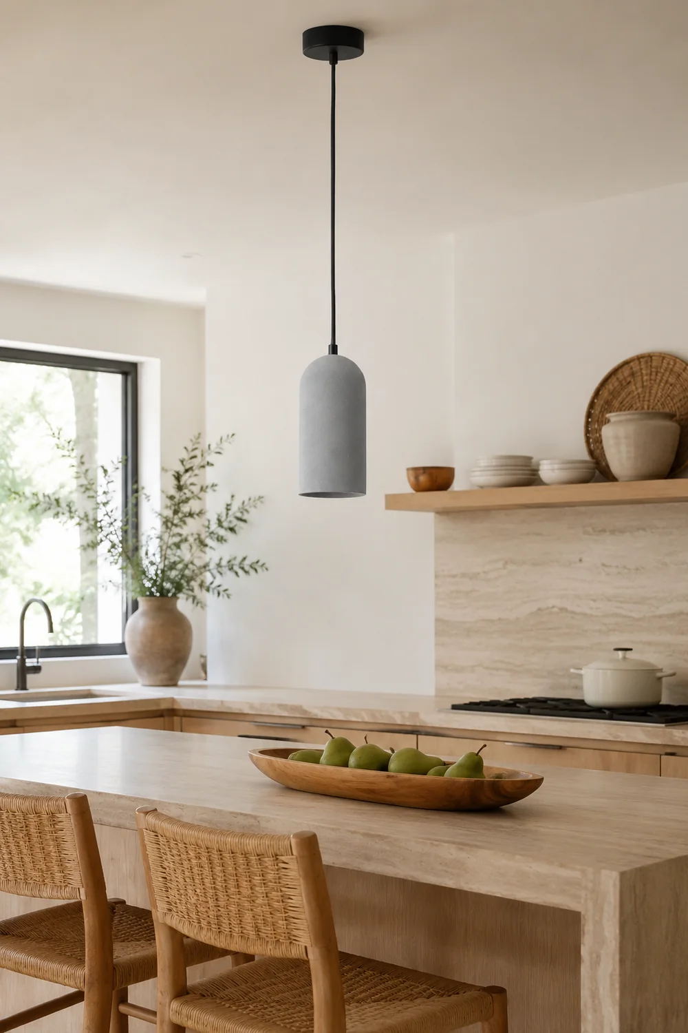 U Concrete Pendant Lamp - Lumpaz