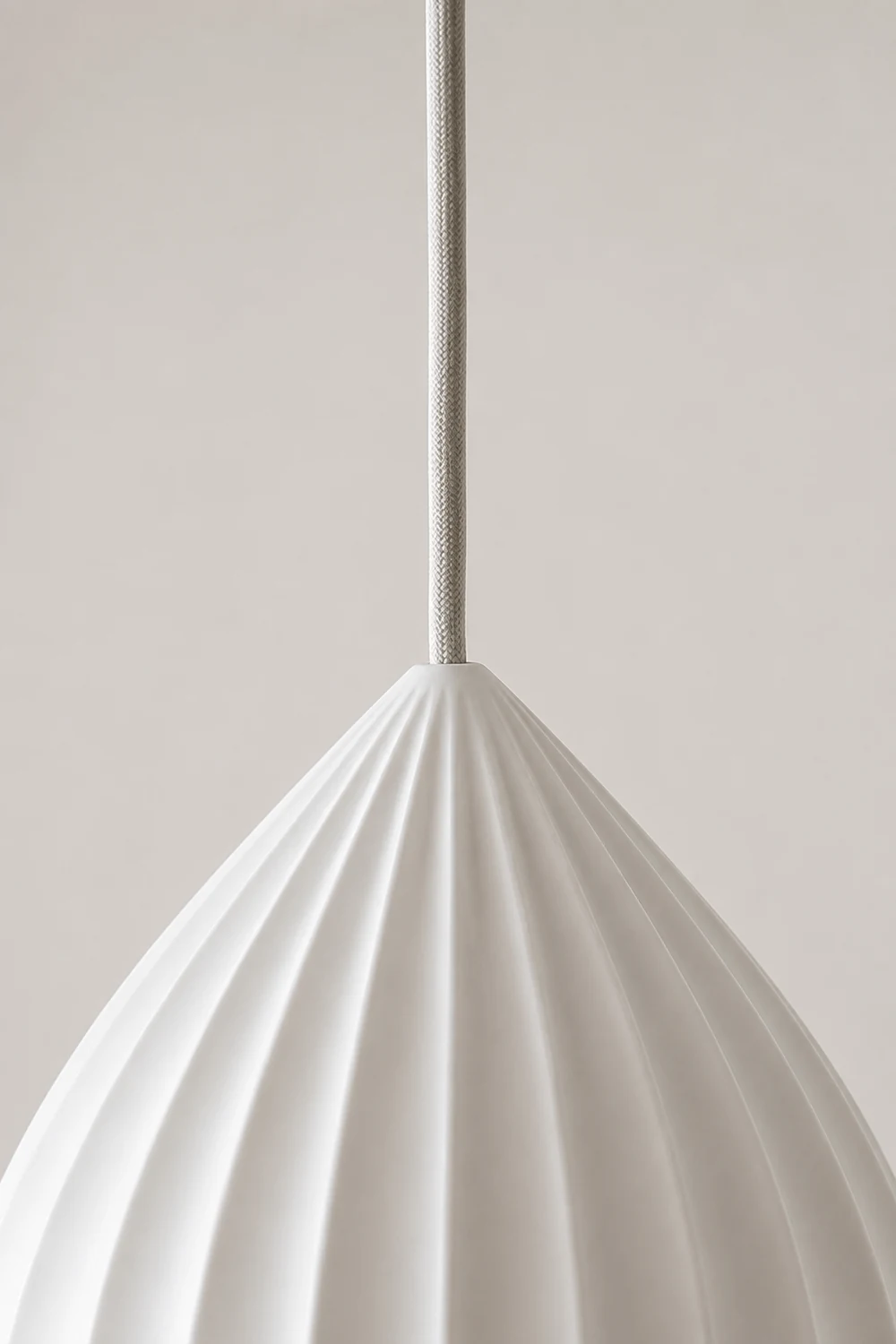 Ceramic Ribbed Pendant light - Lumpaz