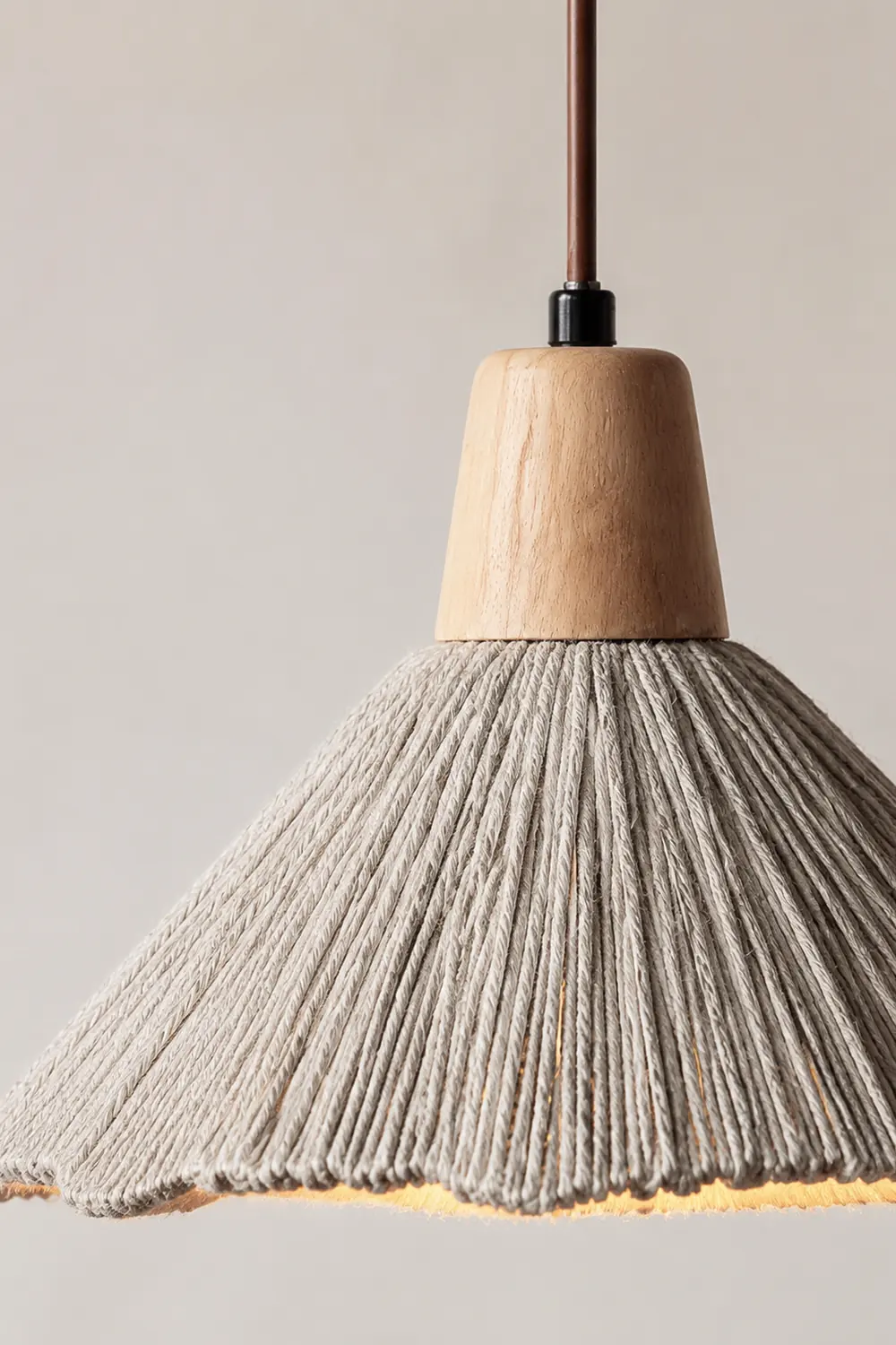 Concrete Pleated Pendant Lamp - Lumpaz