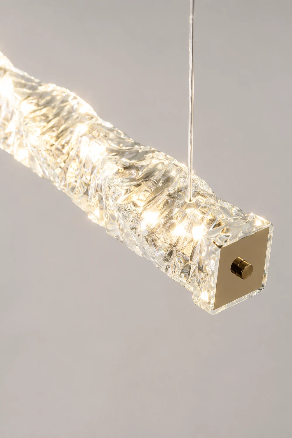 Long Crystal Pendant Lamp - Lumpaz