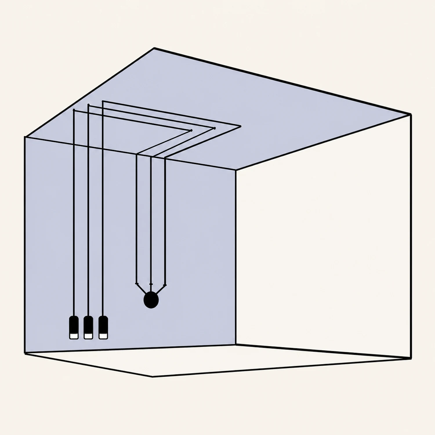Line Form Pendant light - Lumpaz