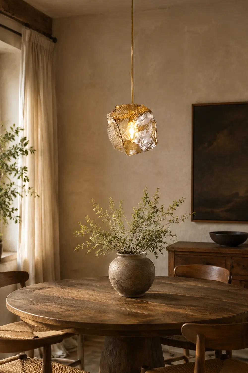 Illyria Ice Glass Pendant Lamp - Lumpaz