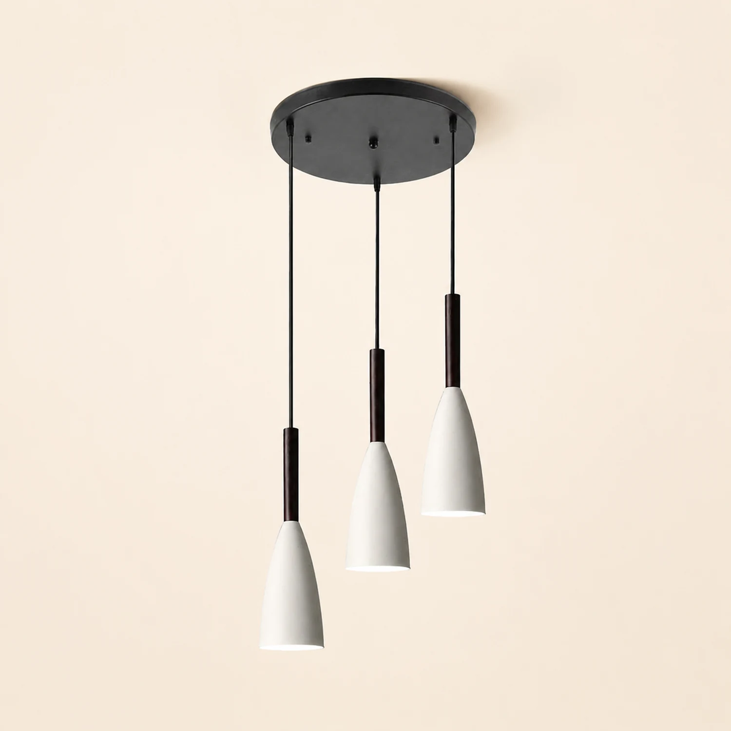 Morandi Kitchen Island Pendant Light Cluster, Wood/Metal - Lumpaz
