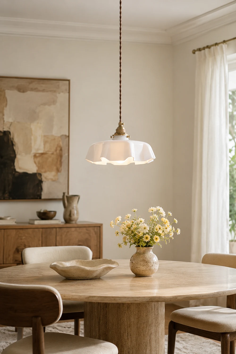 French Flower Pendant Light - Lumpaz