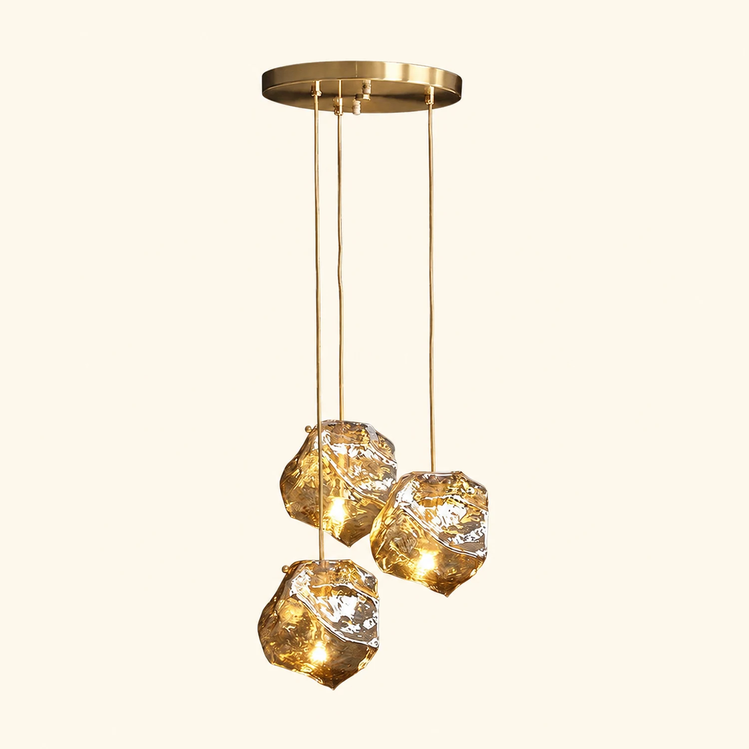 Illyria Ice Glass Pendant Lamp - Lumpaz