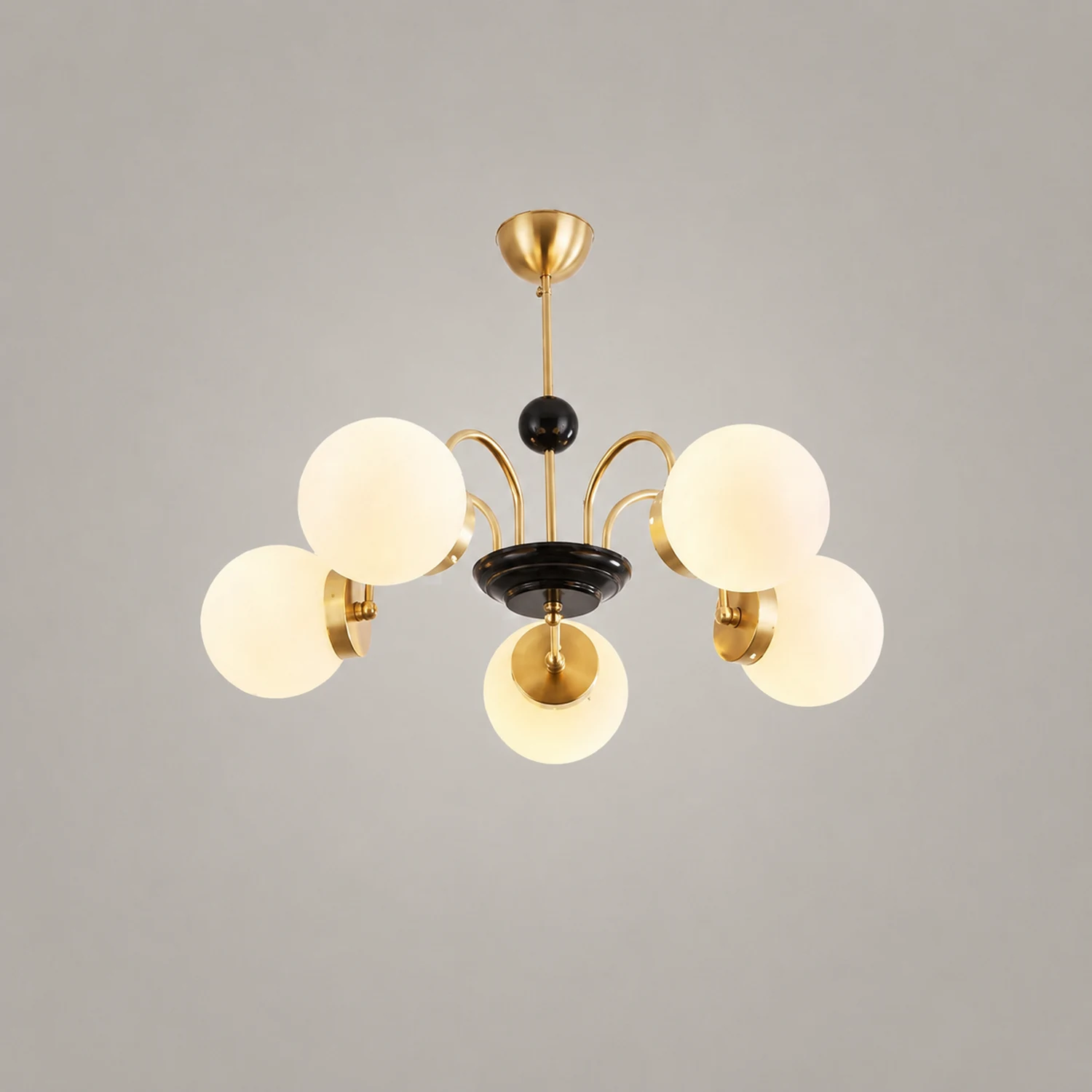 Modern Globe Glass Art Deco Chandelier, Living Room - Lumpaz