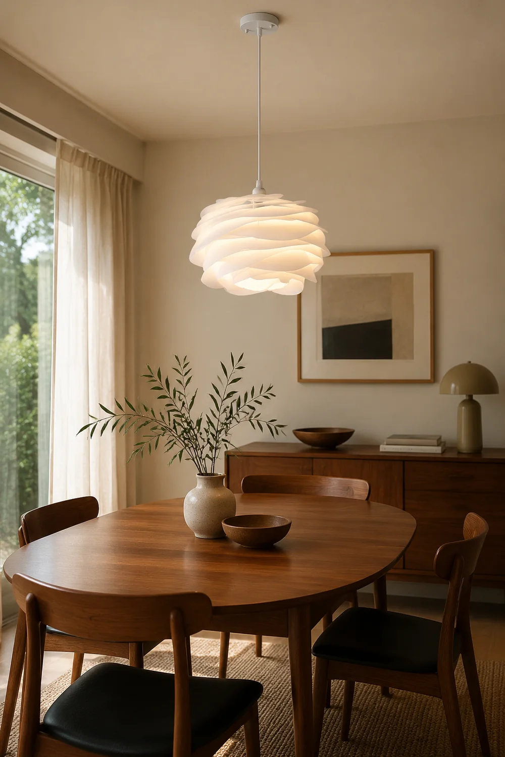 Rose Floral Pendant Light - Lumpaz