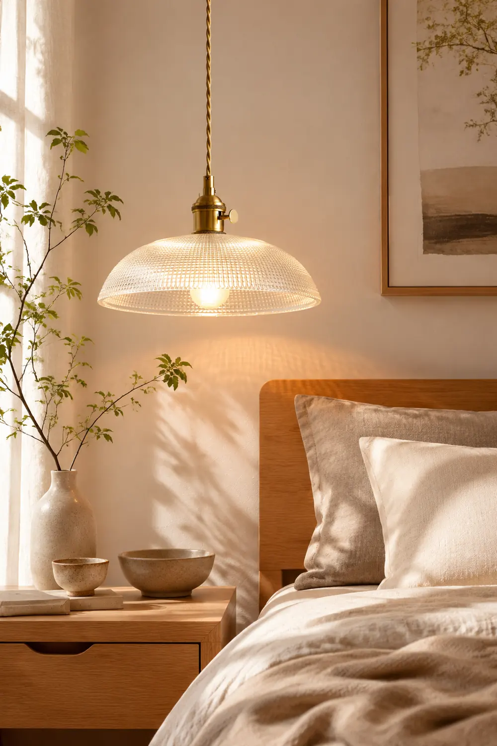 Ribbed Spiral Pendant Light - Lumpaz