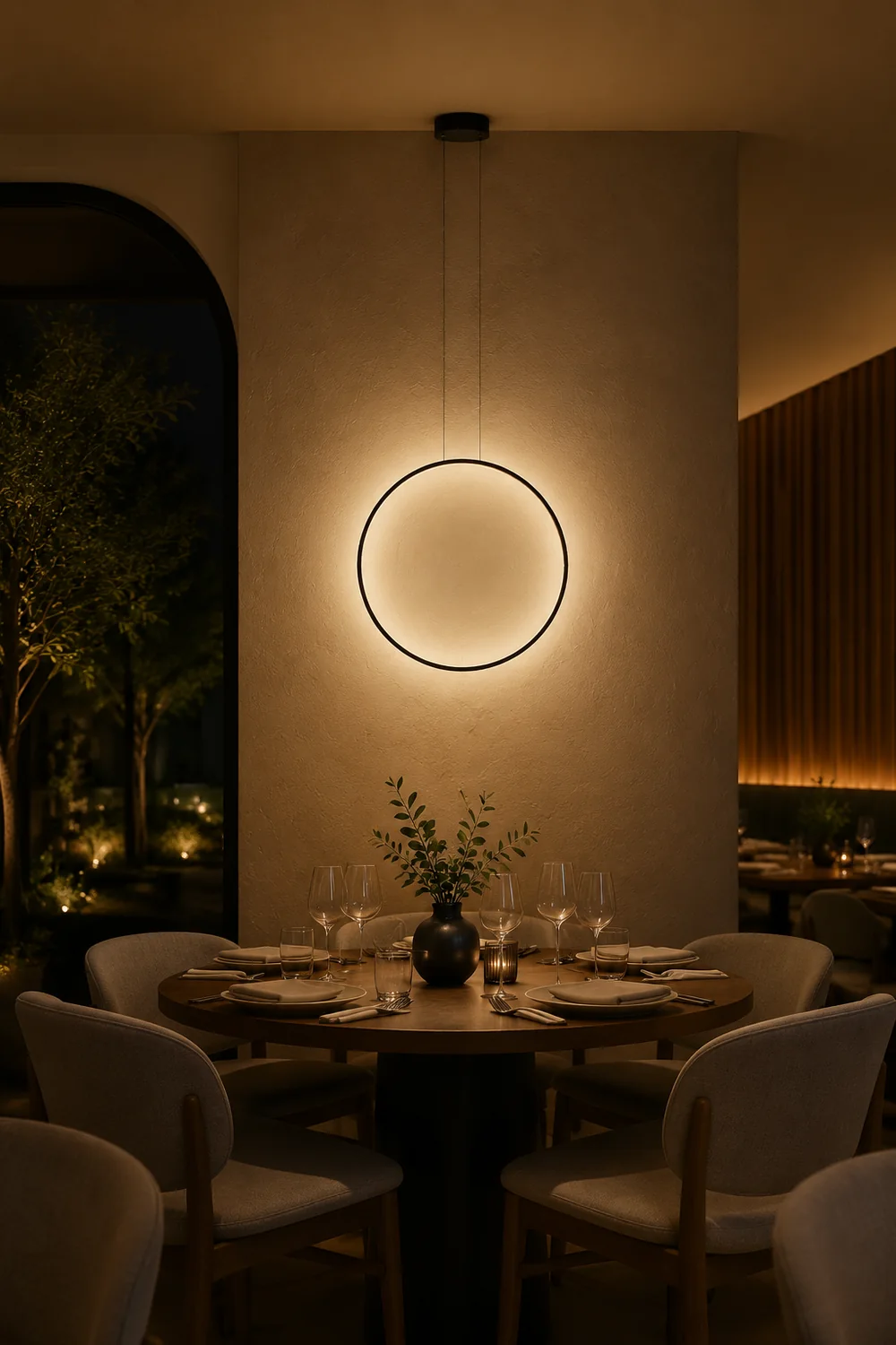 Nightfall Circle Pendant Light - Lumpaz