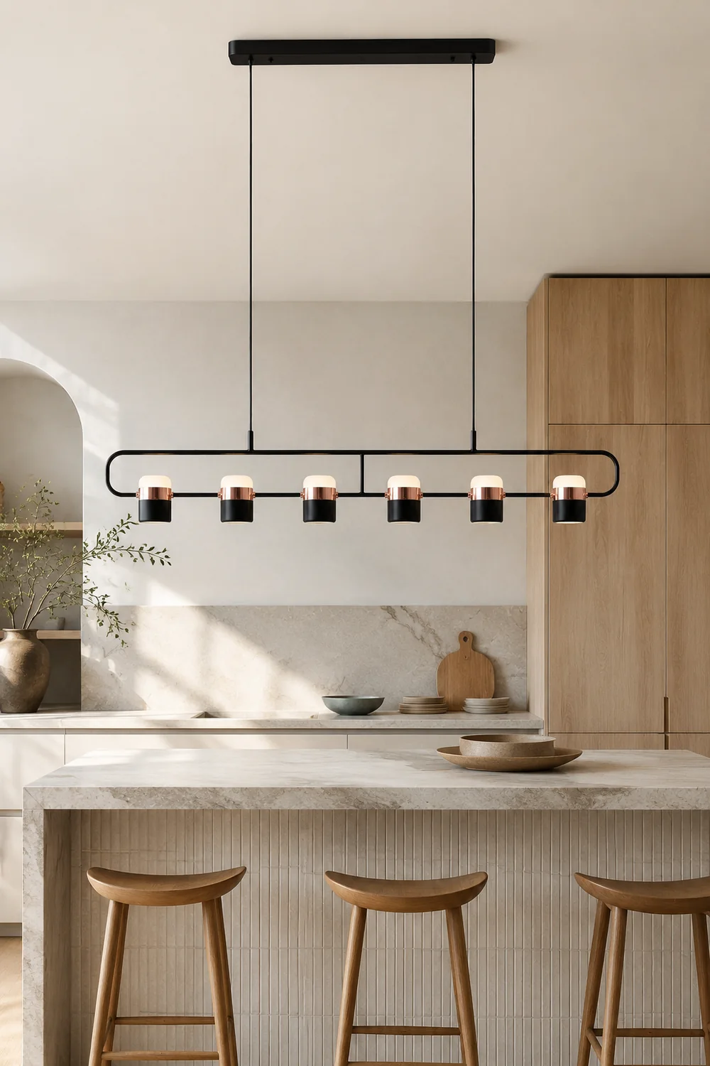 Adjustable Glass Pendant Light - Lumpaz