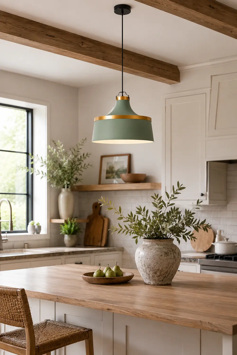 Morandi Modern Colorful Single Pendant Light, Metal Shade - Lumpaz