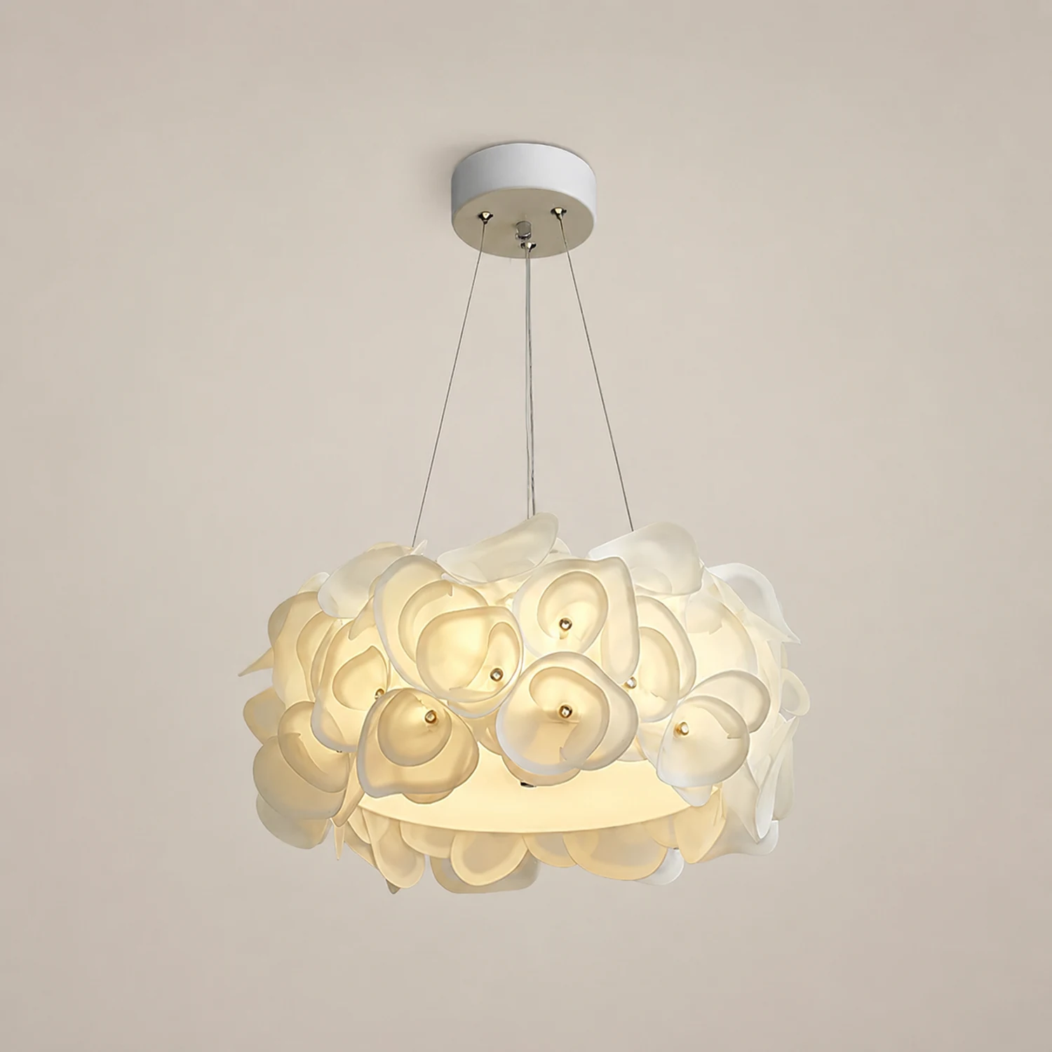 White Hydrangea Pendant Lamp - Lumpaz