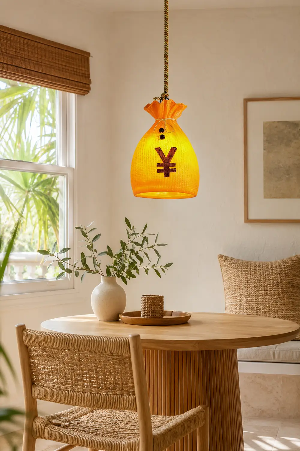 Prosperity Pouch Resin Pendant Lamp - Lumpaz