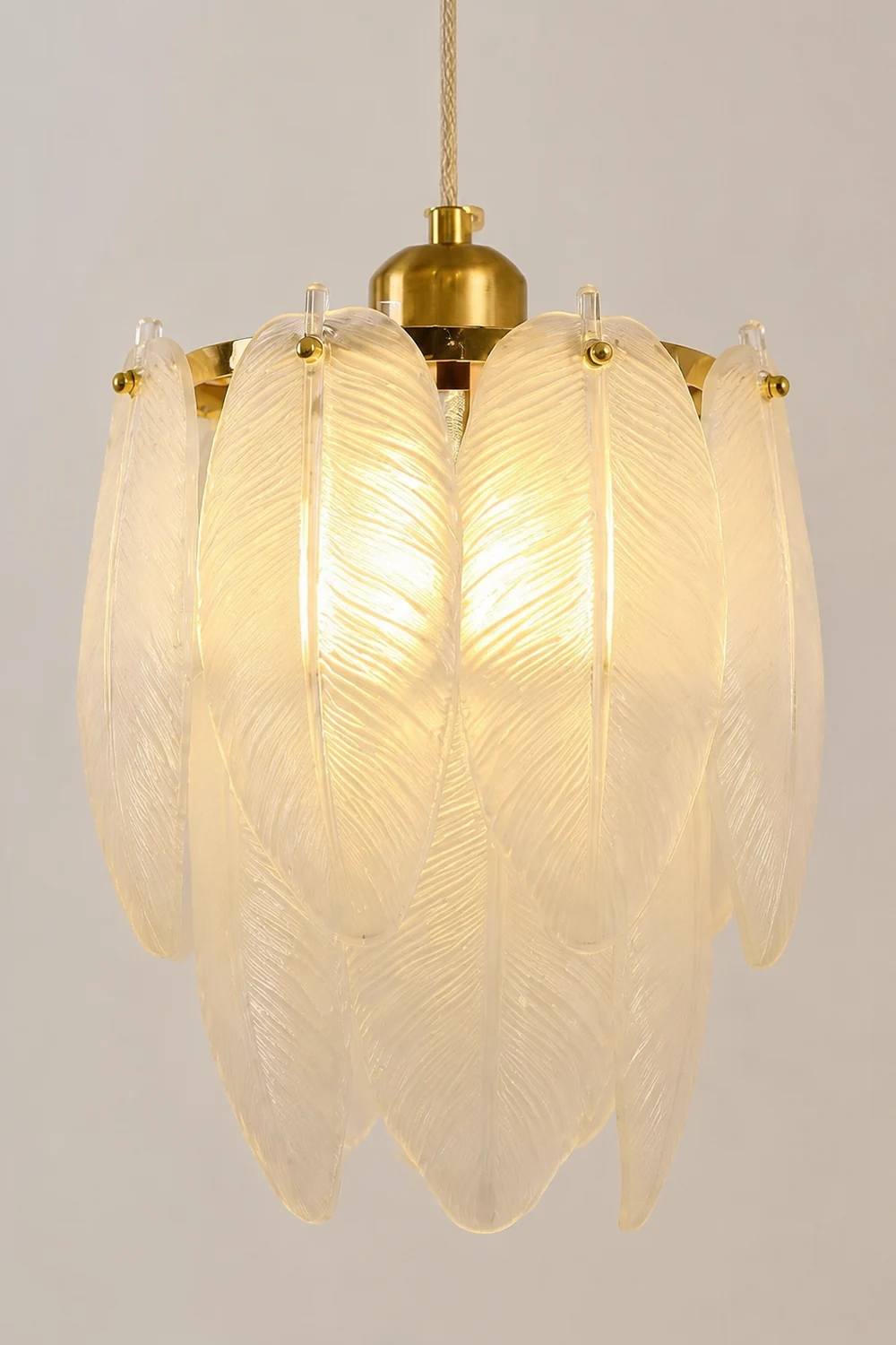 Glass Feather Pendant Light - Lumpaz