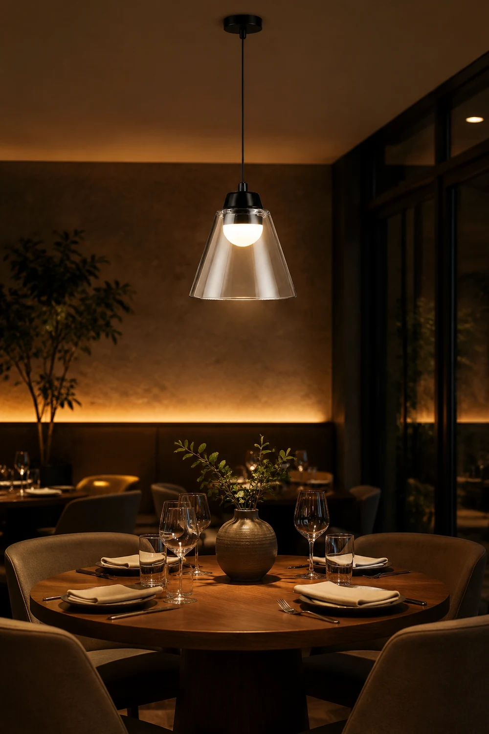 Sculptural Glass Pendant Lamp - Lumpaz