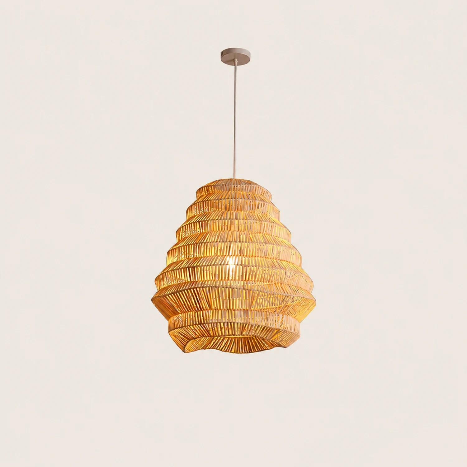 Bamboo Spiral Pendant Lamp - Lumpaz