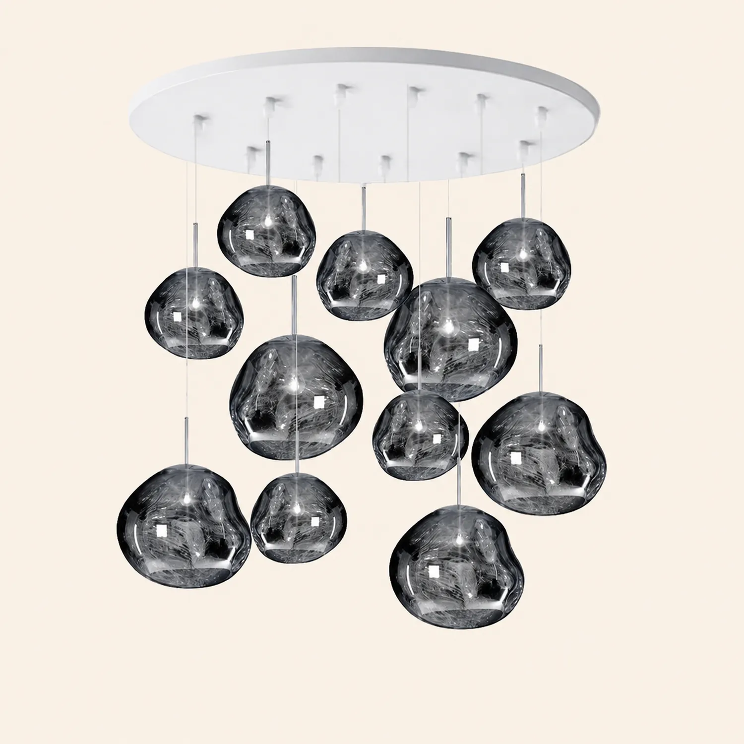 Multi Lava Round Pendant Lamp - Lumpaz