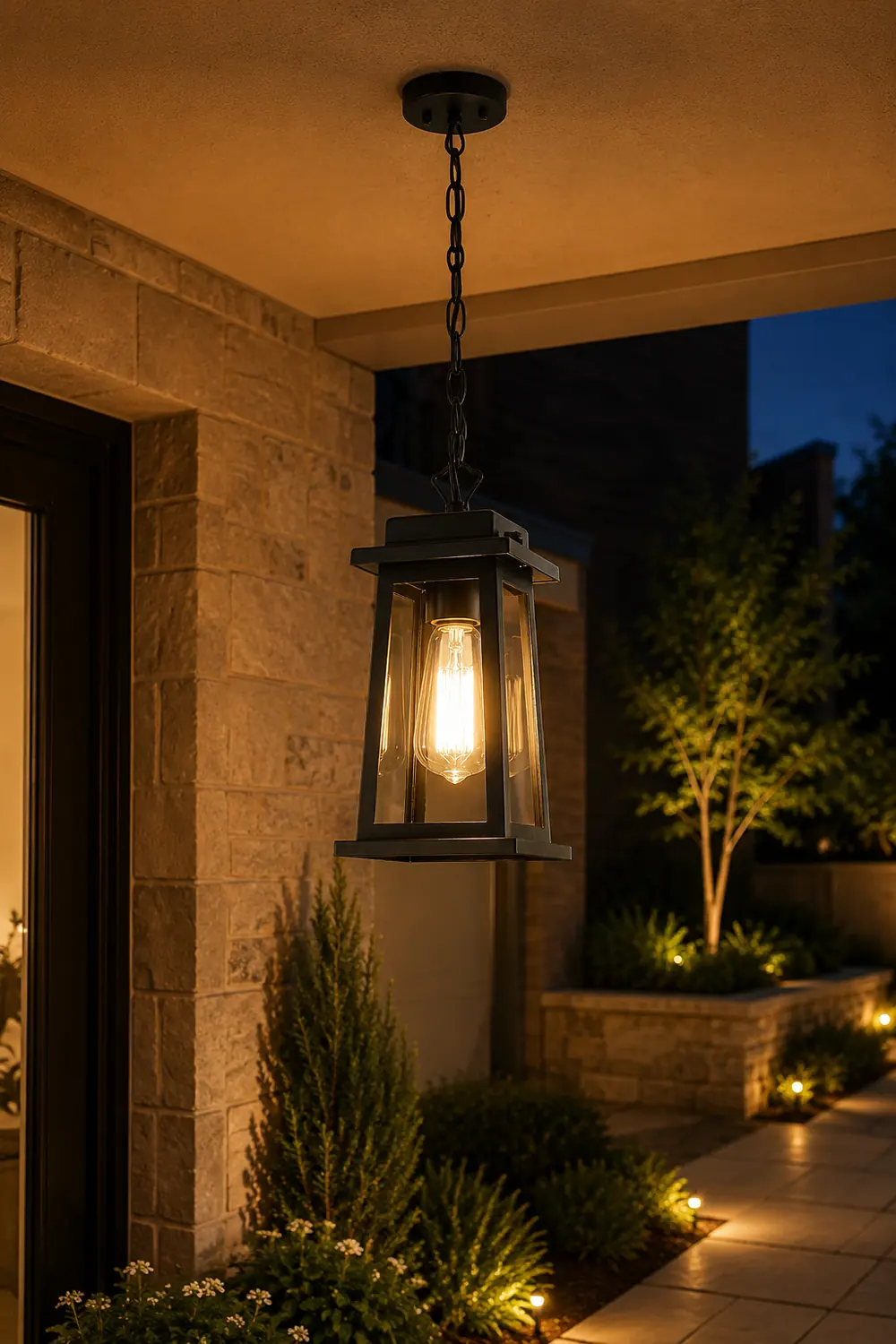 Outdoor Lantern Pendant Lamp - Lumpaz