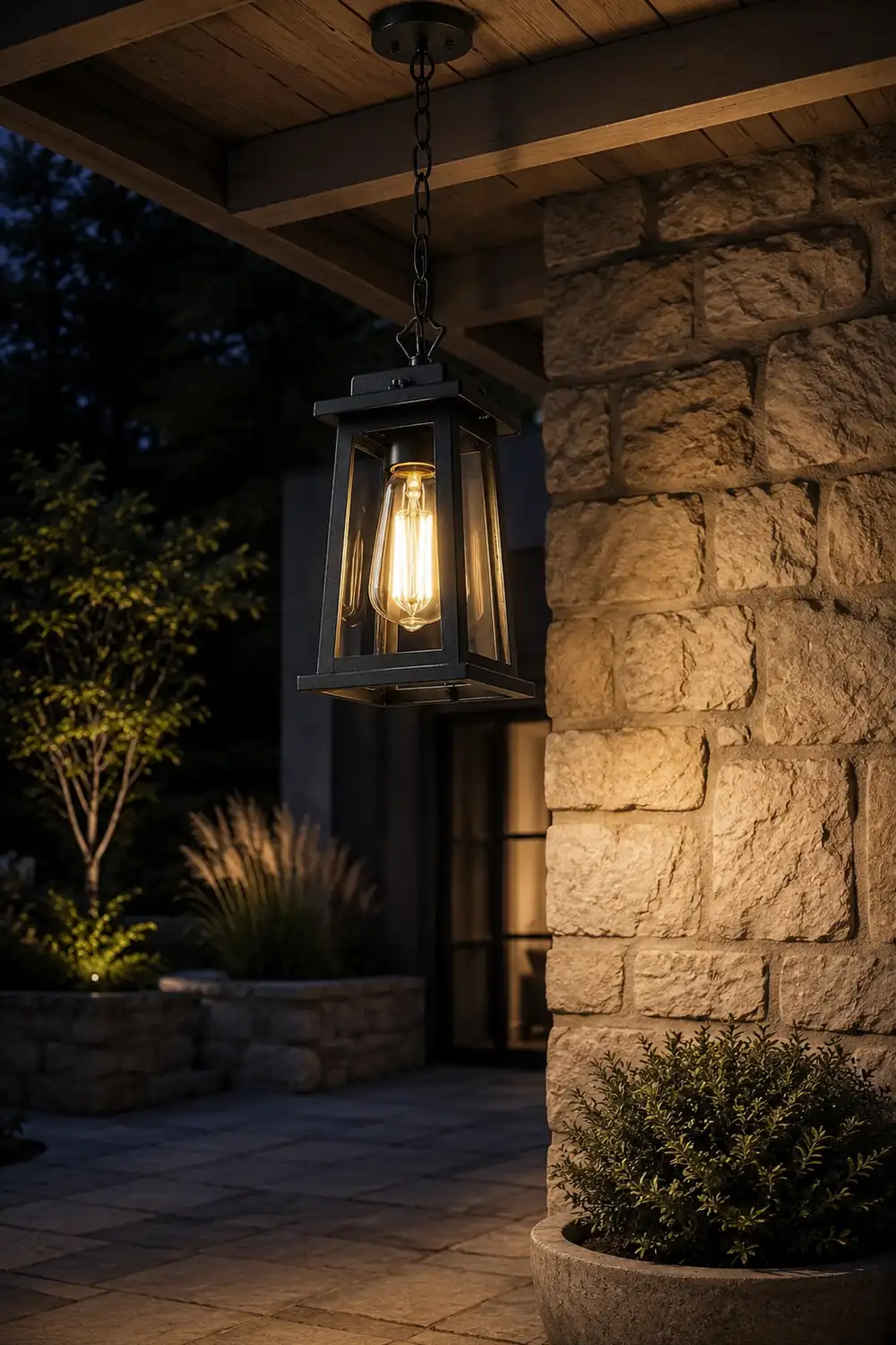 Outdoor Lantern Pendant Lamp - Lumpaz