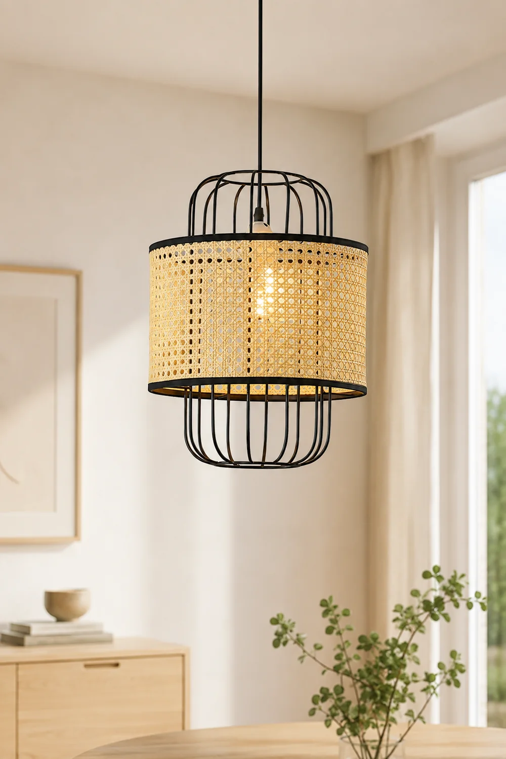 Rattan Aru Pendant Lamp - Lumpaz